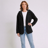 Women's Casual Versatile Coat with Simple Button-Front Design