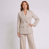 Women's Double-Breasted Blazer with Tailored Smart Design