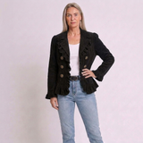 Women's Colorful Button-Front Cardigan with Long Sleeves and Casual Style