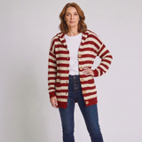 Women's Striped Sweater with Casual Modern Style and Long Sleeves