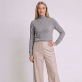 Women's Basic Turtleneck Sweater with Essential Everyday Style