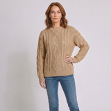 Women's Relaxed Crew Neck Sweater with Casual Everyday Style