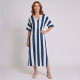 Women's Casual Long Kaftan Dress with Relaxed Flowing Fit