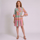 Women's Casual Midi Dress with Timeless Vintage-Inspired Style