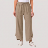 Women's Chic Summer Pants with Relaxed Fit and Side Pockets