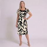 Women's Casual Vintage Dress with Timeless Retro-Inspired Design