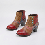 Women's Waterproof Ankle Boots with Side-Zip Closure and Practical Design