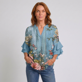 Women's Elegant Blouse with Refined Relaxed Fit