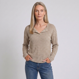 Women's Striped Long Sleeve T-Shirt with Casual Everyday Style