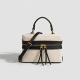 Women's Box Handbag with Shoulder and Crossbody Straps and Compact Design