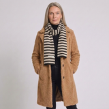 Women's Striped Winter Scarf with Soft Patterned Design and Cozy Style