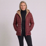 Women's Lightweight Hooded Padded Jacket with Commuter Design