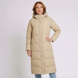 Women's Long Puffer Coat with Elegant Winter Design and Warm Style