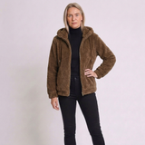 Women's Casual Zip-Up Jacket with High Neck and Warm Everyday Style
