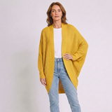 Women's Oversized Open-Front Cardigan with Cozy Layered Style