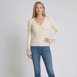 Women's Ribbed V-Neck Sweater with Effortless Casual Elegance