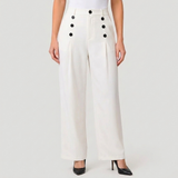 Women's High-Waisted Pleated Wide-Leg Trousers with Elegant Everyday Style