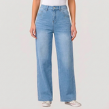 Modern Wide-Leg Jeans | Distressed Style