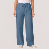 White Linen Wide Leg Pants | Women's Summer Trousers