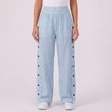 Women's Comfortable Straight-Leg Pants with Side Pockets