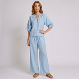 Women's Wide Leg Two-Piece Set with Coordinated Casual Style
