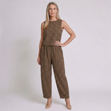 Women's Sleeveless Wide Leg Two-Piece Set with Coordinated Chic Style