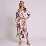 Women's Elegant V-Neck Dress with Flattering Silhouette