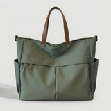 Women's Large Capacity Tote Bag with Multiple Pockets and Lightweight Design