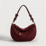 Women's Trendy Dumpling Shoulder Bag with Underarm and Crossbody Strap
