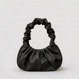 Women's Pleated Cloud Handbag with Shoulder Strap and Chic Design