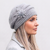 Women's Floral Winter Hat with Warm Stylish Design and Versatile Wear