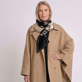 Women's Winter Scarf with Houndstooth Pattern and Versatile Neck Coverage