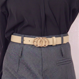 Women's Single Loop Belt with Minimalist Buckle and Elegant Everyday Style